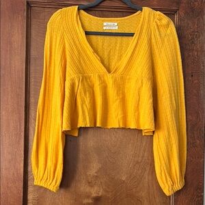 Urban Outfitters Vibrant Yellow Blouse